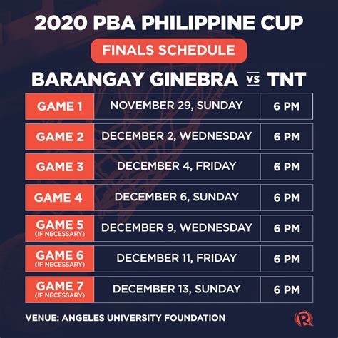 pba schedule